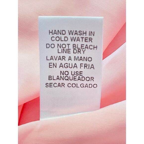 In the beginning textured balloon sleeve tiered dress size S pink NWOT - Picture 8 of 9